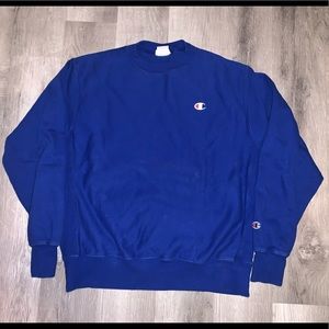Royal blue champion pullover sweater